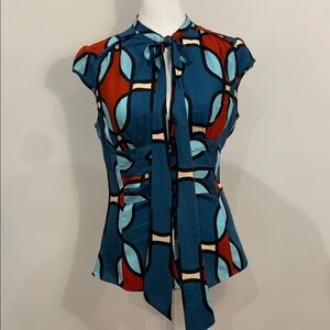 Parameter cap sleeve blouse